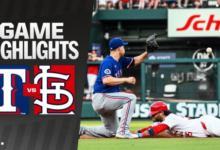 texas rangers vs st. louis cardinals match player stats​