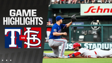 texas rangers vs st. louis cardinals match player stats​